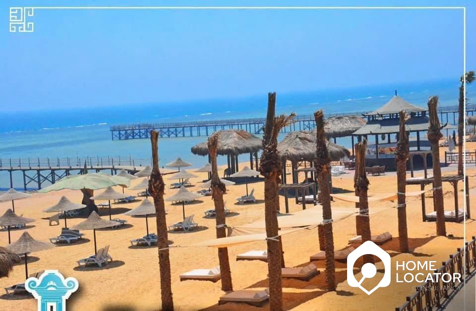 شاليه 105 م² غرفتين للبيع في بلو باي آسيا العين السخنة بمقدم ٥٪ وتقسيط ٦ سنين